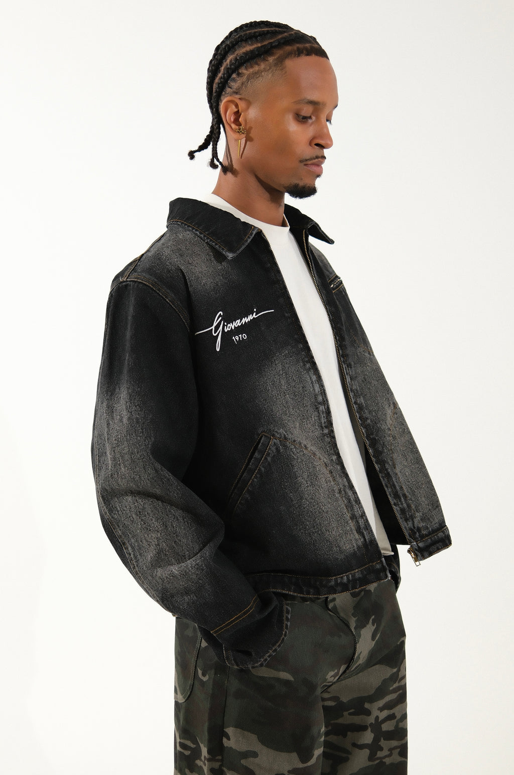 GIOVANNI’S 1970 DENIM- BLACK JACKET