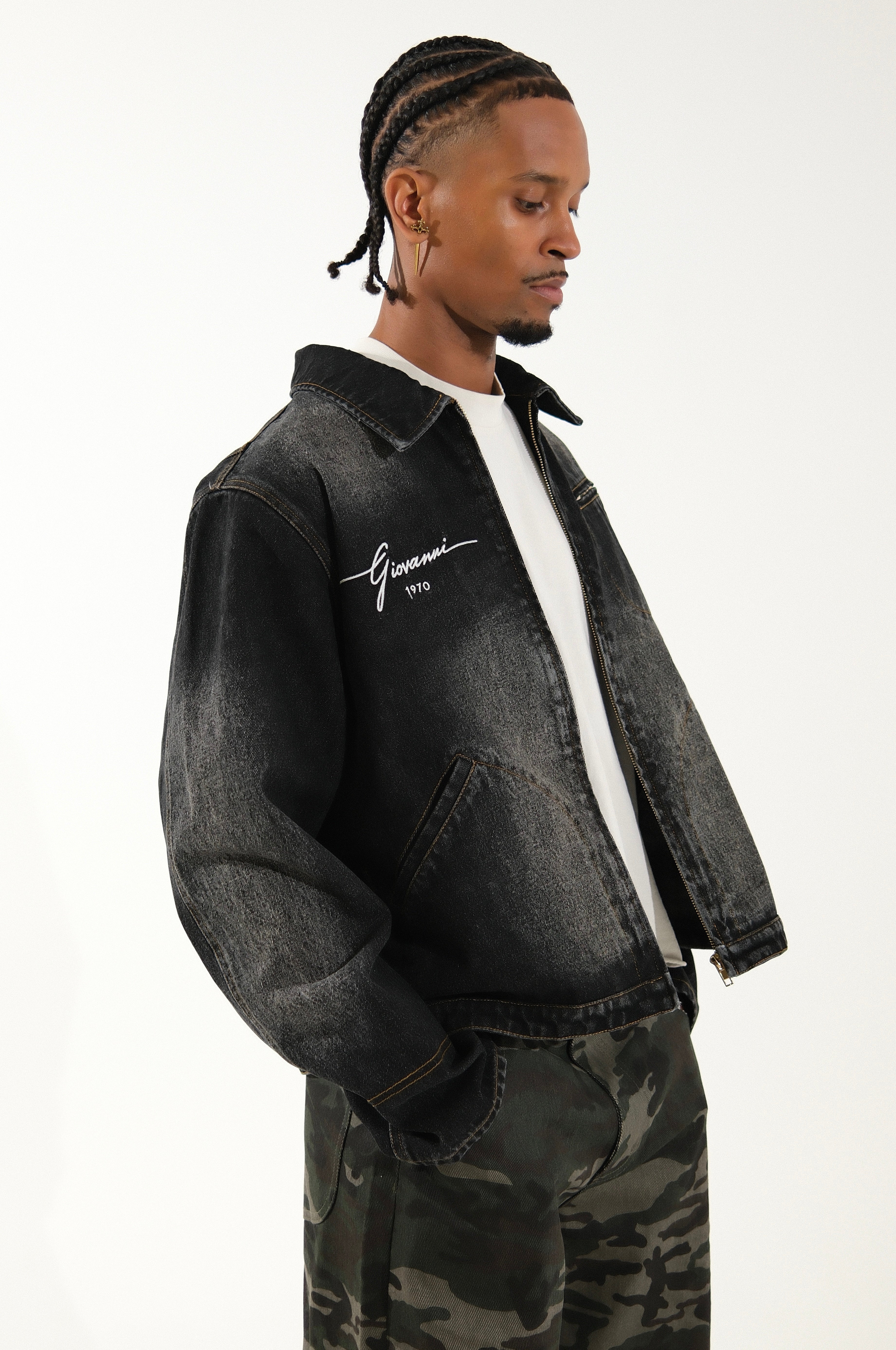 GIOVANNI’S 1970 DENIM- BLACK JACKET