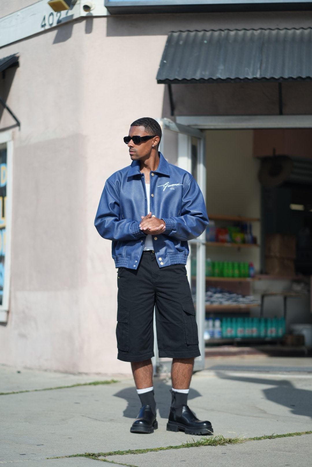 GIOVANNI PANTS - BLACK CARGO