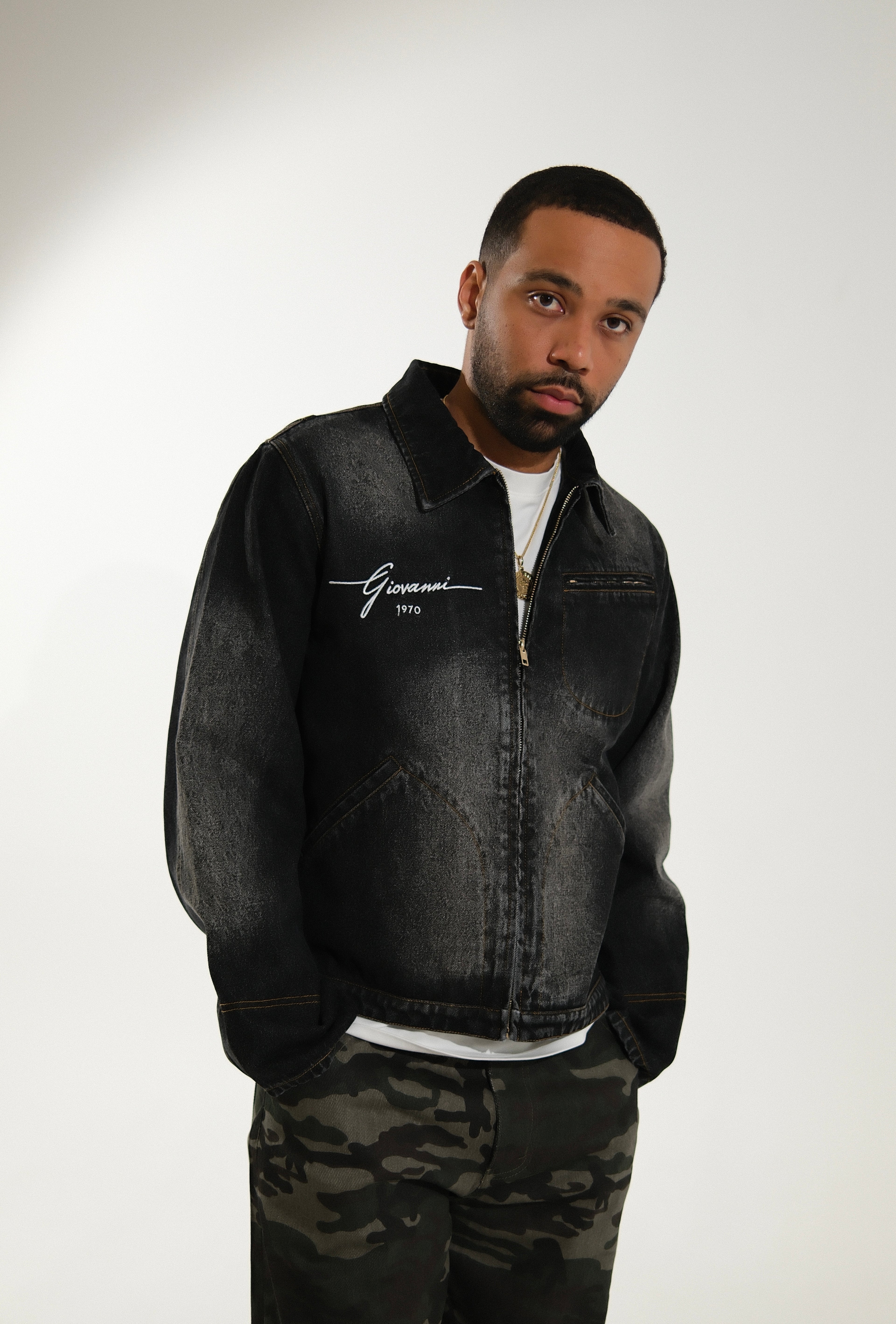 GIOVANNI’S 1970 DENIM- BLACK JACKET