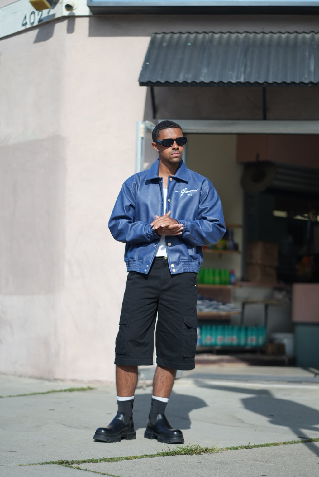 GIOVANNI PANTS - BLACK CARGO