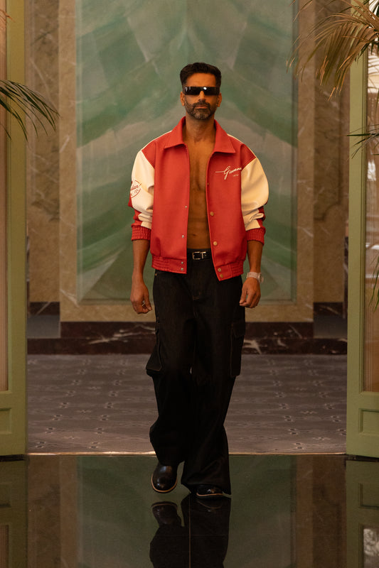 BLACK DENIM CARGOS WAX- PANTS LIMTIED