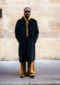 GIOVANNI’S VELVET- BLACK TRENCH COAT