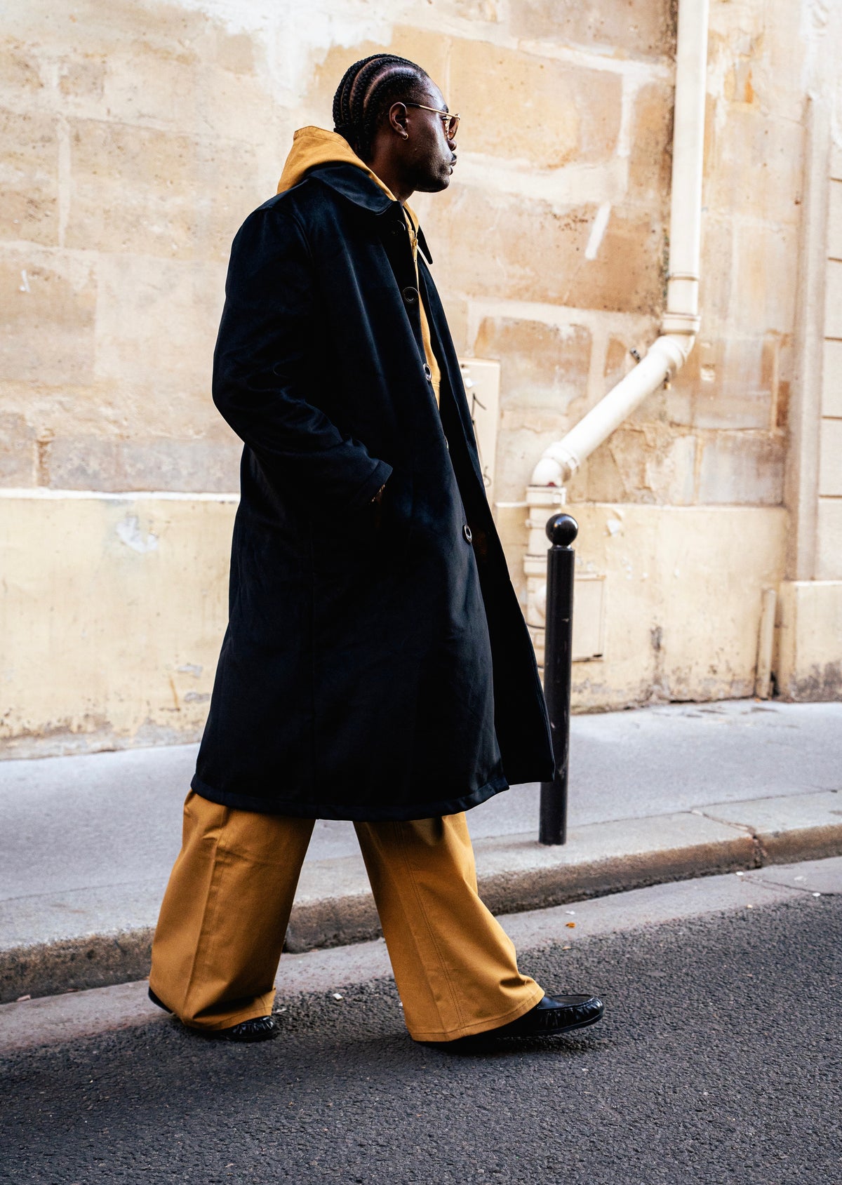 GIOVANNI’S VELVET- BLACK TRENCH COAT