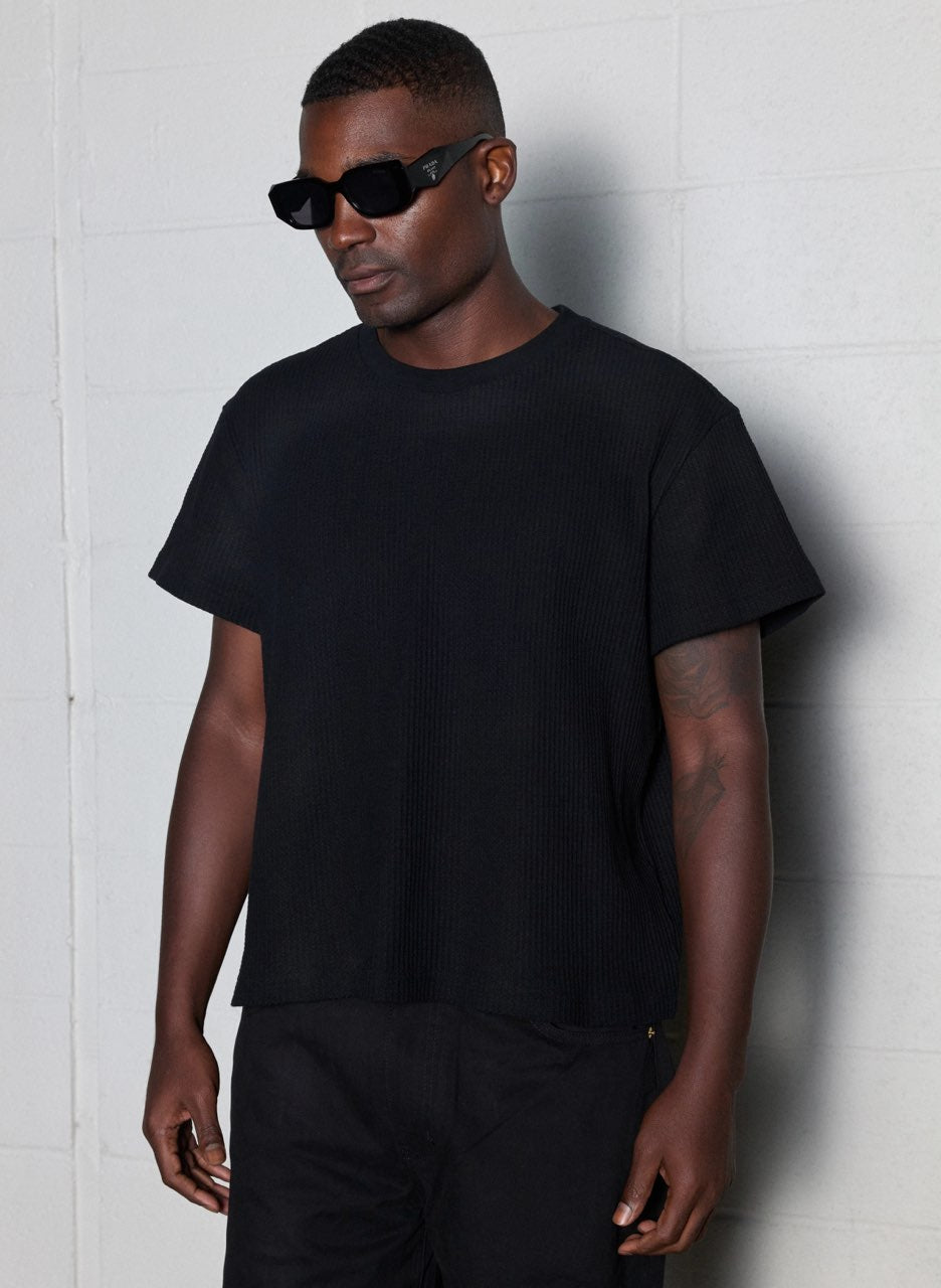 GIOVANNI'S THERMAL SHIRT - BLACK