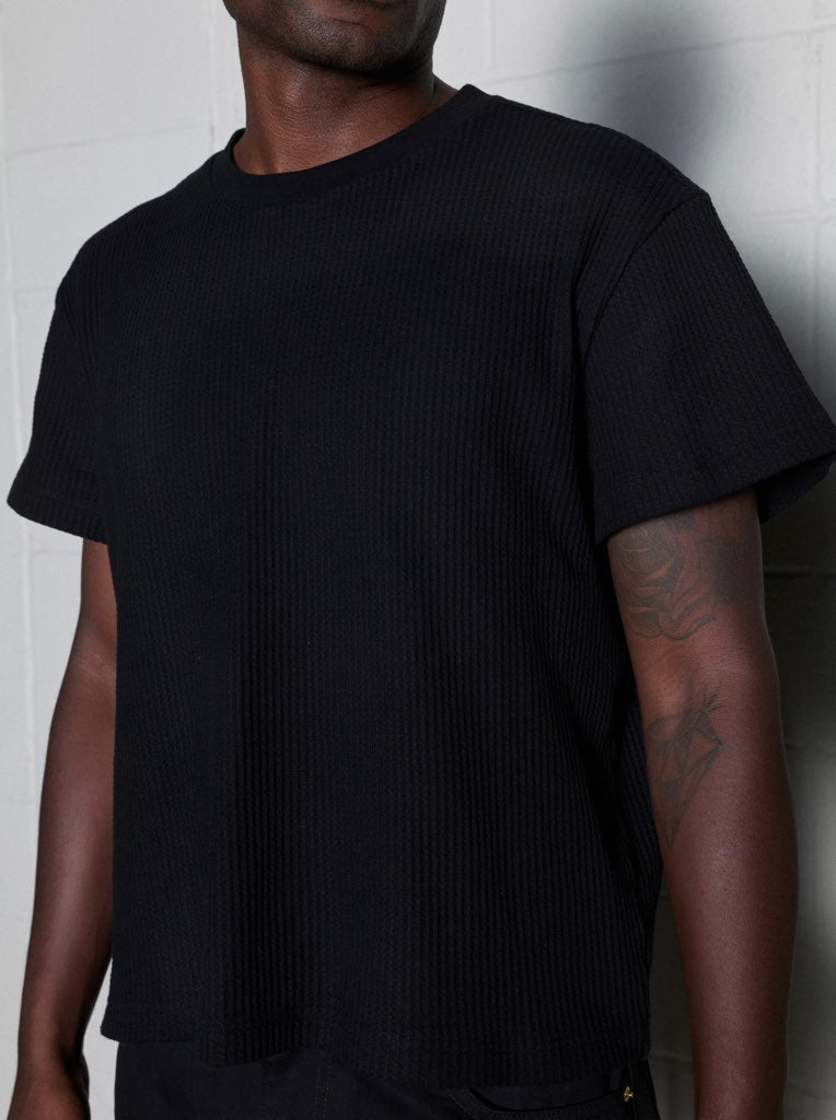 GIOVANNI'S THERMAL SHIRT - BLACK