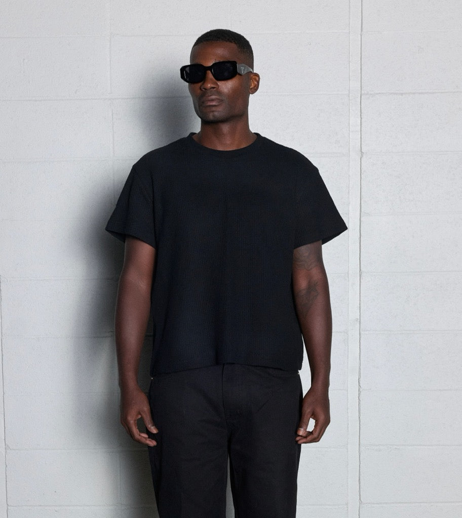 GIOVANNI'S THERMAL SHIRT - BLACK