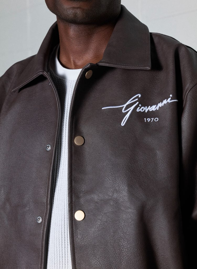 GIOVANNI’S 1970 ITALIAN - DARK BROWN JACKET