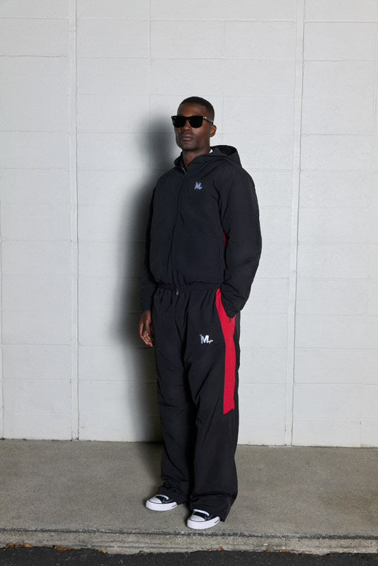 GIOVANNI'S MAFIA BLACK & RED -TRACKPANTS