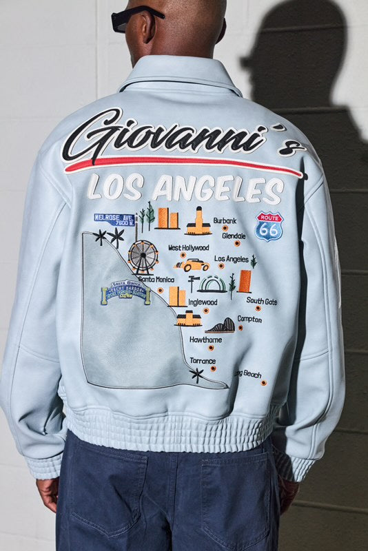 GIOVANNI’S LOS ANGELES- SKY BLUE JACKET