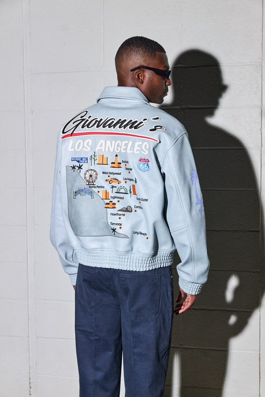 GIOVANNI’S LOS ANGELES- SKY BLUE JACKET