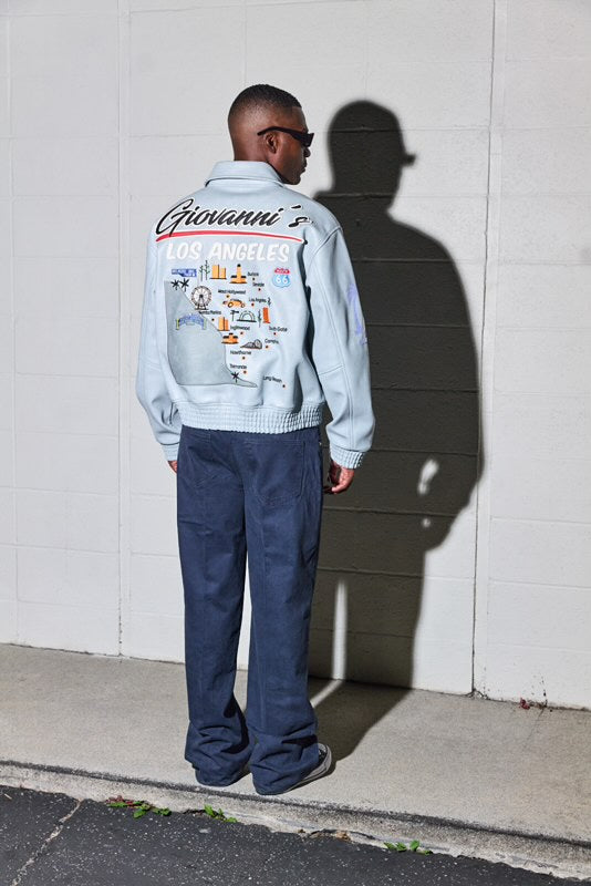 GIOVANNI’S LOS ANGELES- SKY BLUE JACKET