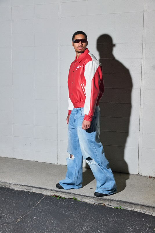 GIOVANNI'S BLUE RIPPED -  JEANS